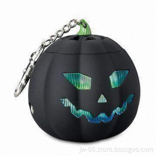 Amplifier Speaker in Pumpkin Shape, with Colorful LED Display and 3.5mm Audio Jack
